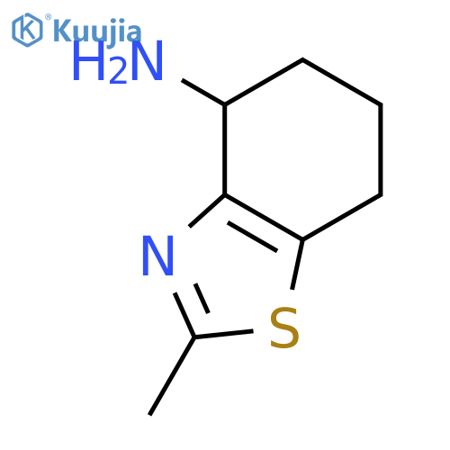 2-methyl-4,5,6,7-tetrahydro-1,3-benzothiazol-4-amine structure