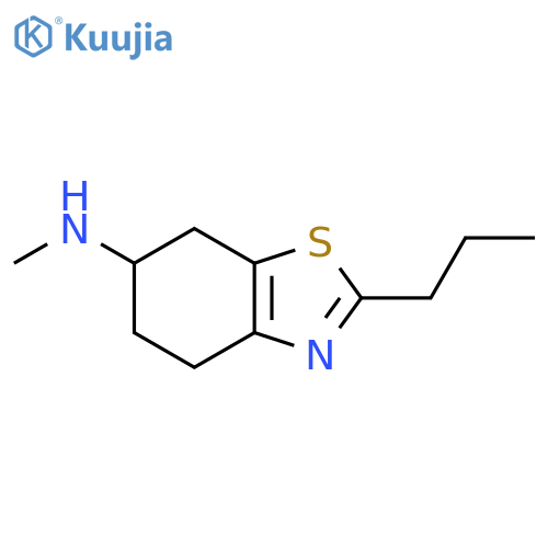 6-BENZOTHIAZOLAMINE, 4,5,6,7-TETRAHYDRO-N-METHYL-2-PROPYL- structure