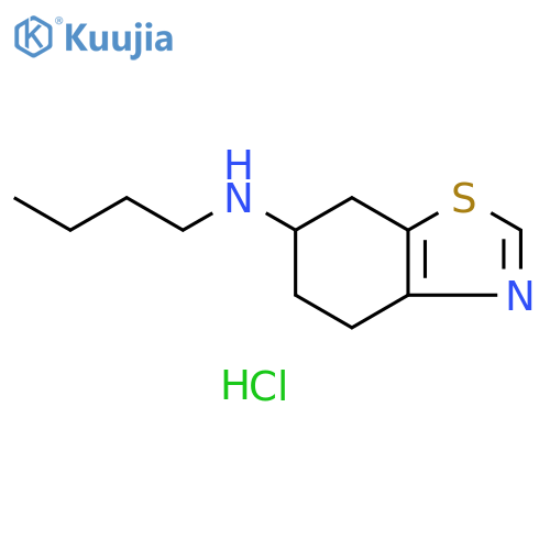 N-butyl-4,5,6,7-tetrahydro-1,3-benzothiazol-6-amine hydrochloride structure