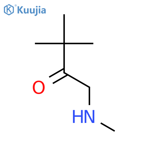 3,3-dimethyl-1-(methylamino)butan-2-one structure