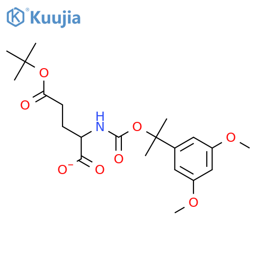 (2S)-5-tert-butoxy-2-({[1-(3,5-dimethoxyphenyl)-1-methylethoxy]carbonyl}amino)-5-oxopentanoic acid (non-preferred name) structure