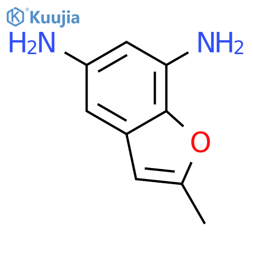 5,7-Benzofurandiamine,2-methyl- structure