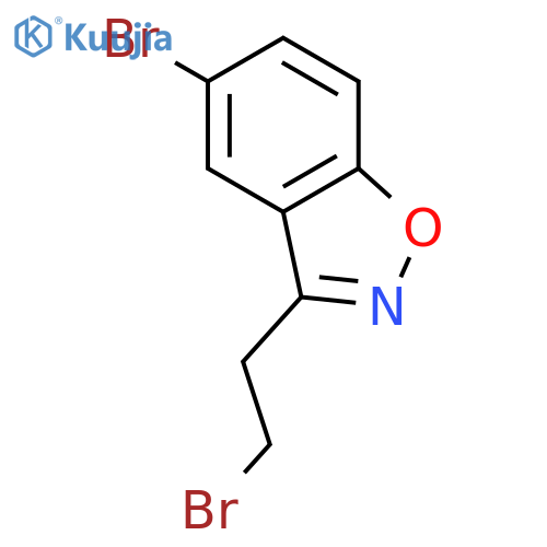 1,2-BENZISOXAZOLE, 5-BROMO-3-(2-BROMOETHYL)- structure