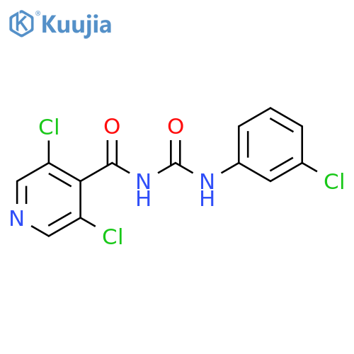 4-Pyridinecarboxamide,3,5-dichloro-N-[[(3-chlorophenyl)amino]carbonyl]- structure