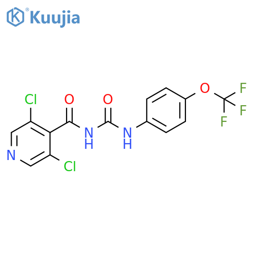 4-Pyridinecarboxamide,3,5-dichloro-N-[[[4-(trifluoromethoxy)phenyl]amino]carbonyl]- structure