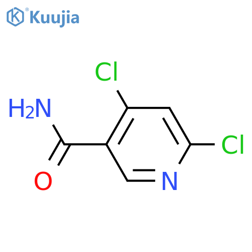 4,6-dichloropyridine-3-carboxamide structure