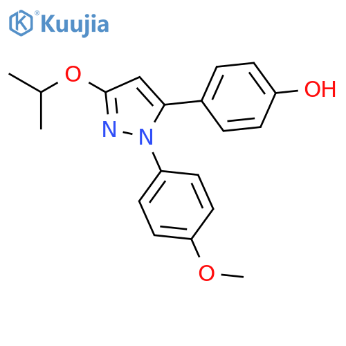 Phenol, 4-[1-(4-methoxyphenyl)-3-(1-methylethoxy)-1H-pyrazol-5-yl]- structure