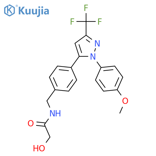 Acetamide,2-hydroxy-N-[[4-[1-(4-methoxyphenyl)-3-(trifluoromethyl)-1H-pyrazol-5-yl]phenyl]methyl]- structure