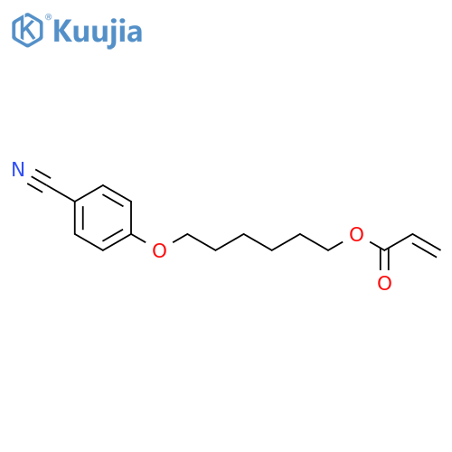 2-Propenoic acid, 6-(4-cyanophenoxy)hexyl ester structure