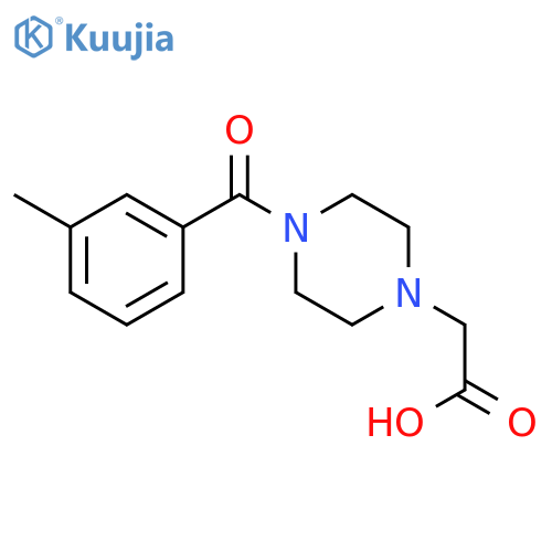 4-(3-Methyl-benzoyl)-piperazin-1-yl-acetic Acid structure