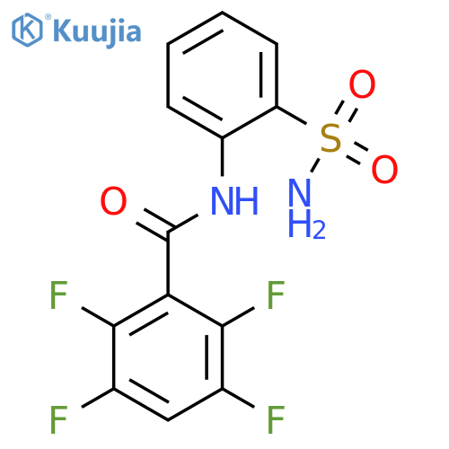 Benzamide, N-[2-(aminosulfonyl)phenyl]-2,3,5,6-tetrafluoro- structure