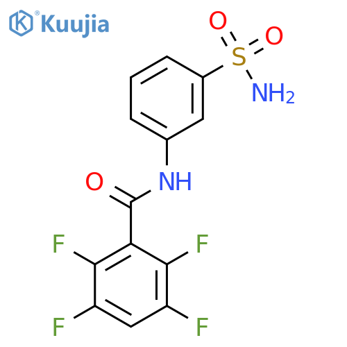 BENZAMIDE, N-[3-(AMINOSULFONYL)PHENYL]-2,3,5,6-TETRAFLUORO- structure