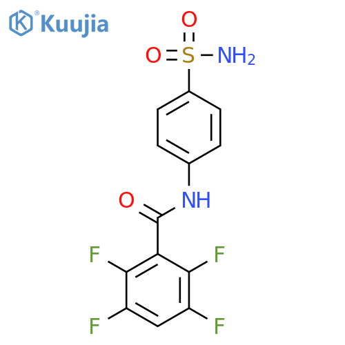 Benzamide, N-[4-(aminosulfonyl)phenyl]-2,3,5,6-tetrafluoro- structure