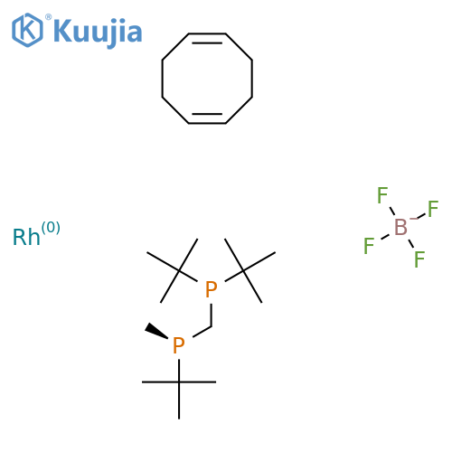 (S)-[Rh COD TCFP]BF4 structure