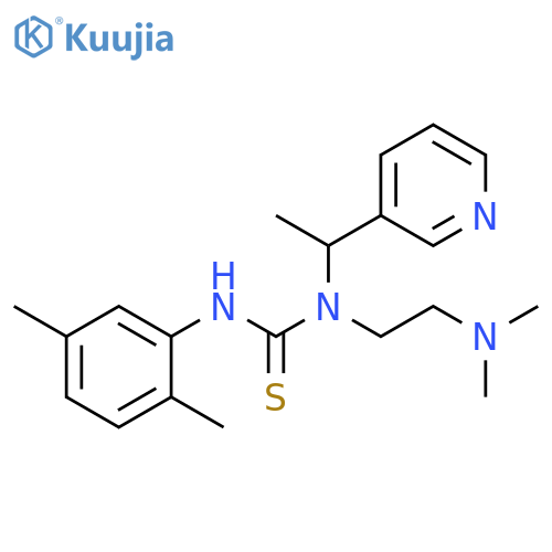 1-2-(dimethylamino)ethyl-3-(2,5-dimethylphenyl)-1-1-(pyridin-3-yl)ethylthiourea structure