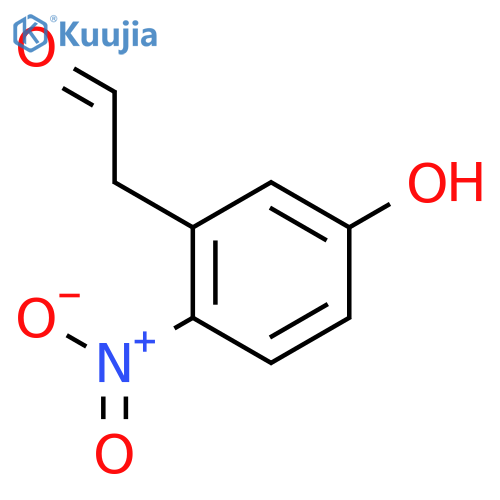 2-(5-hydroxy-2-nitrophenyl)acetaldehyde structure
