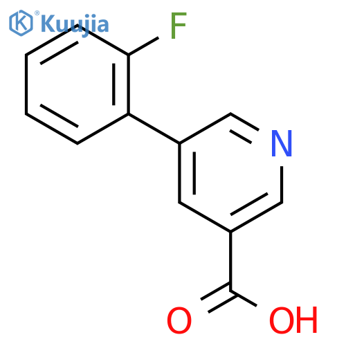 5-(2-fluorophenyl)pyridine-3-carboxylic acid structure