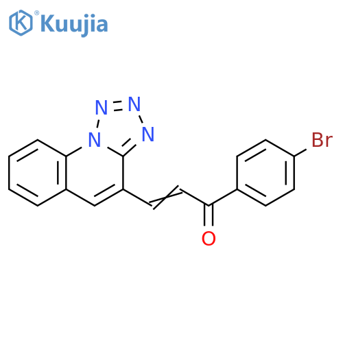 2-Propen-1-one, 1-(4-bromophenyl)-3-tetrazolo[1,5-a]quinolin-4-yl- structure
