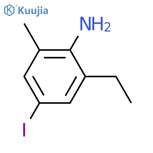 2-Ethyl-4-iodo-6-methylaniline structure