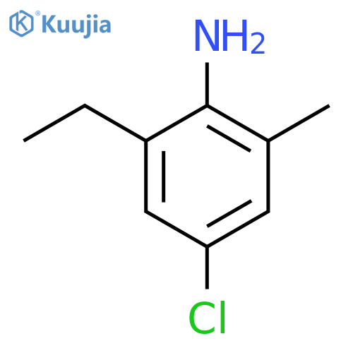 4-Chloro-2-ethyl-6-methylaniline structure