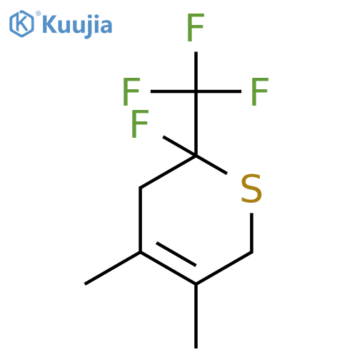 2H-THIOPYRAN, 2-FLUORO-3,6-DIHYDRO-4,5-DIMETHYL-2-(TRIFLUOROMETHYL)- structure