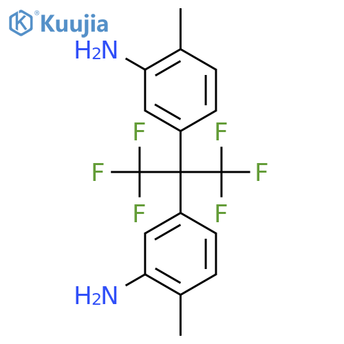 2,2-Bis(3-amino-4-methylphenyl)hexafluoropropane structure