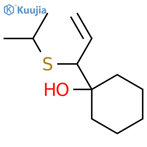 Cyclohexanol, 1-[1-[(1-methylethyl)thio]-2-propenyl]- structure