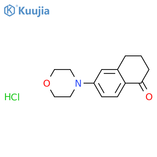 1(2H)-Naphthalenone, 3,4-dihydro-6-(4-morpholinyl)-, hydrochloride structure