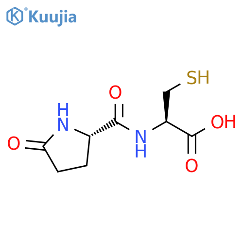 ((S)-Oxopyrrolidine-2-carbonyl)-L-cysteine structure