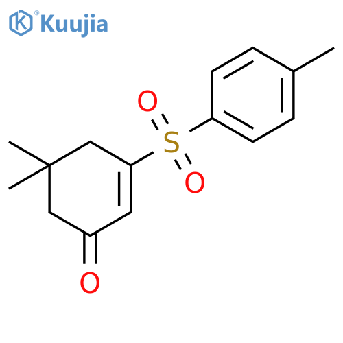 2-Cyclohexen-1-one, 5,5-dimethyl-3-[(4-methylphenyl)sulfonyl]- structure