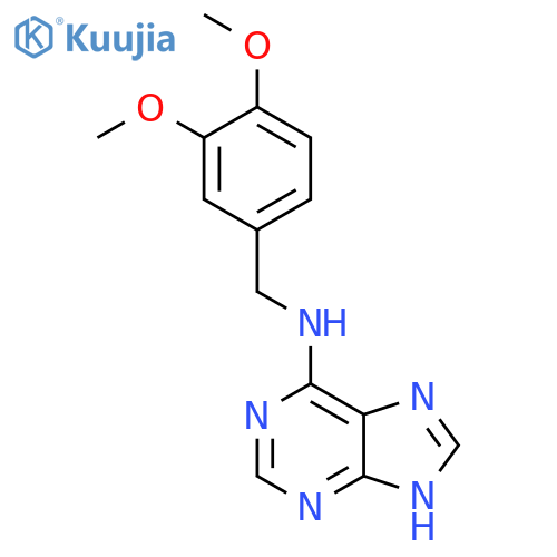 1H-Purin-6-amine, N-[(3,4-dimethoxyphenyl)methyl]- structure