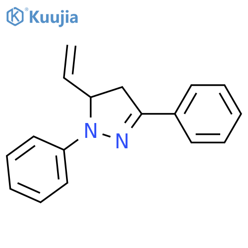 1H-Pyrazole, 5-ethenyl-4,5-dihydro-1,3-diphenyl- structure
