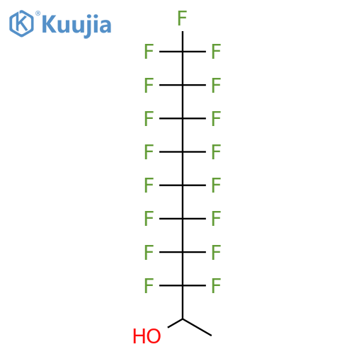 3,3,4,4,5,5,6,6,7,7,8,8,9,9,10,10,10-Heptadecafluorodecan-2-ol structure