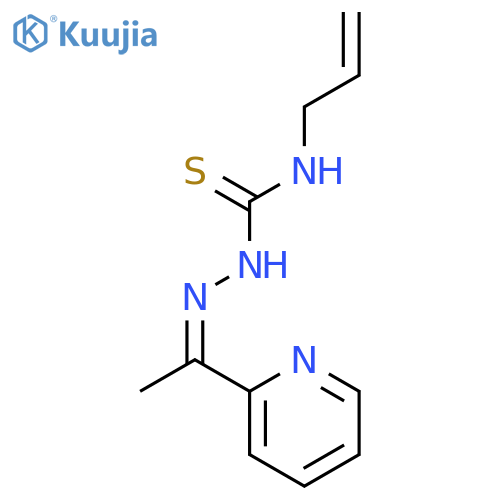 1-prop-2-enyl-3-[(e)-1-pyridin-2-ylethylideneamino]thiourea structure
