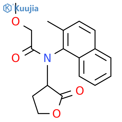 Acetamide,2-methoxy-N-(2-methyl-1-naphthalenyl)-N-(tetrahydro-2-oxo-3-furanyl)- structure