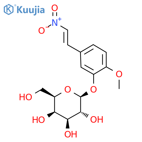 2-Methoxy-4-(2-nitrovinyl)phenyl β-D-Galactopyranoside structure