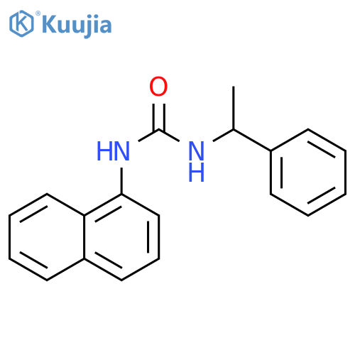 Urea, N-1-naphthalenyl-N'-(1-phenylethyl)- structure