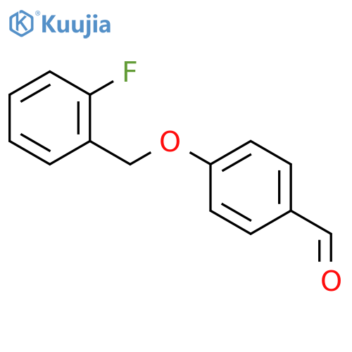 4-[(2-fluorophenyl)methoxy]benzaldehyde structure