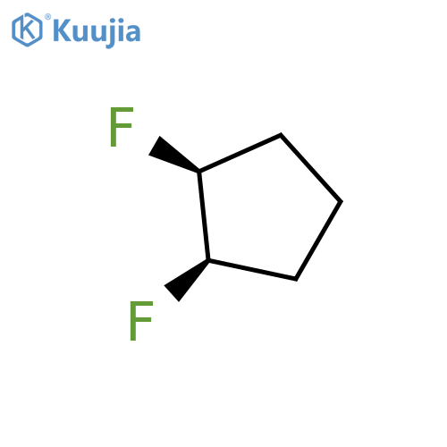 Cyclopentane, 1,2-difluoro-, cis- structure