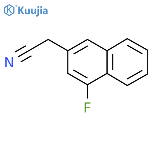 4-Fluoronaphthalene-2-acetonitrile structure