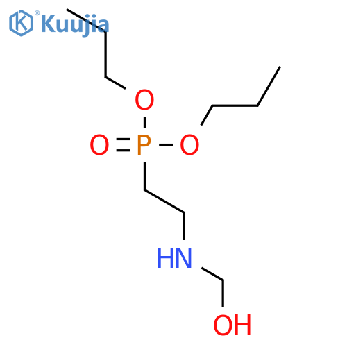Phosphonic acid, [2-(hydroxymethylamino)ethyl]-, dipropyl ester structure