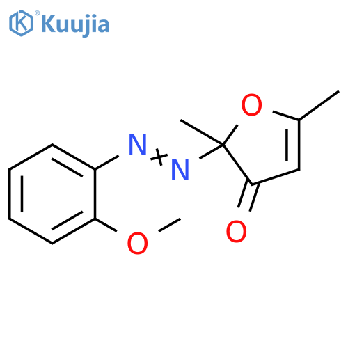 3(2H)-Furanone, 2-[(2-methoxyphenyl)azo]-2,5-dimethyl- structure
