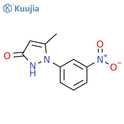 3H-Pyrazol-3-one, 1,2-dihydro-5-methyl-1-(3-nitrophenyl)- structure