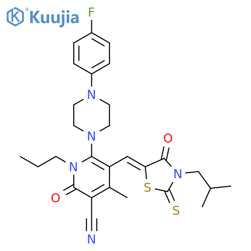 2-Butenoicacid, 2-cyano-4-(1,3-dihydro-1,3,3,7-tetramethyl-5-nitro-2H-indol-2-ylidene)-,(4-nitrophenyl)methyl ester structure