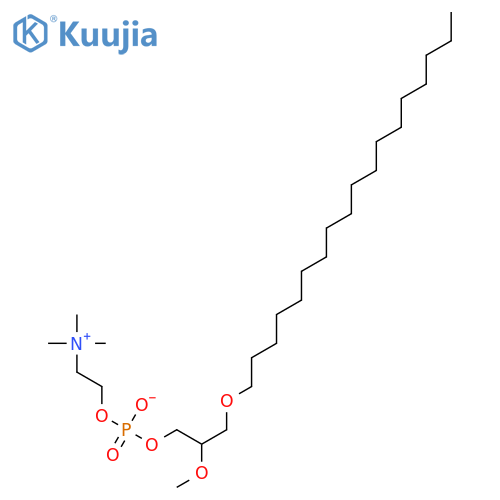 1-O-Octadecyl-2-O-methyl-rac-glycero-3-phosphocholine structure