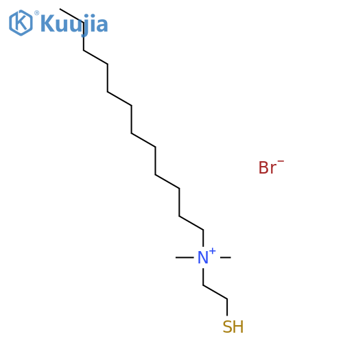 1-DODECANAMINIUM, N-(2-MERCAPTOETHYL)-N,N-DIMETHYL-, BROMIDE structure