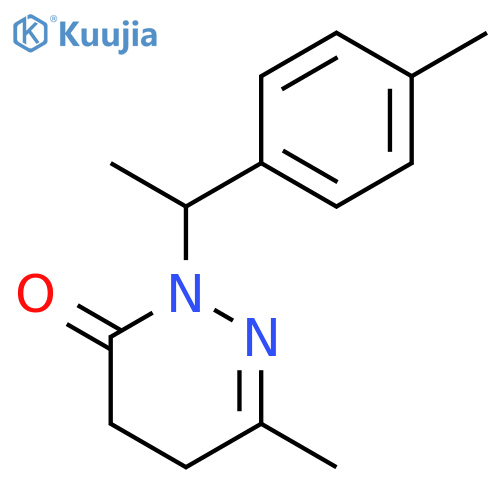 6-Methyl-2-(1-(p-tolyl)ethyl)-4,5-dihydropyridazin-3(2H)-one structure