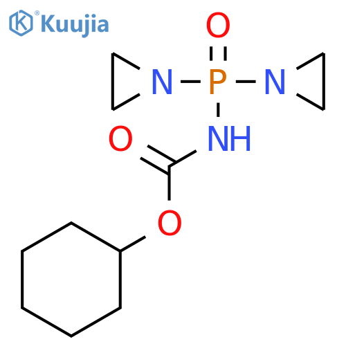 cyclohexyl [bis(aziridin-1-yl)phosphoryl]carbamate structure