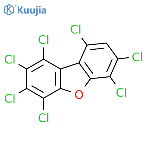 Dibenzofuran,1,2,3,4,6,7,9-heptachloro- structure