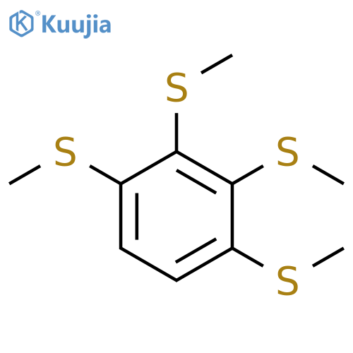Benzene, 1,2,3,4-tetrakis(methylthio)- structure